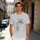 Olive Green Oversized T-Shirt With Abstract Graphic Print