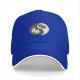 Black baseball cap with yin yang cat graphic design