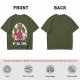 Olive Graphic T-Shirt With Evil Vegetable Characters Design