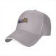 Black baseball cap with chocolate cat graphic design