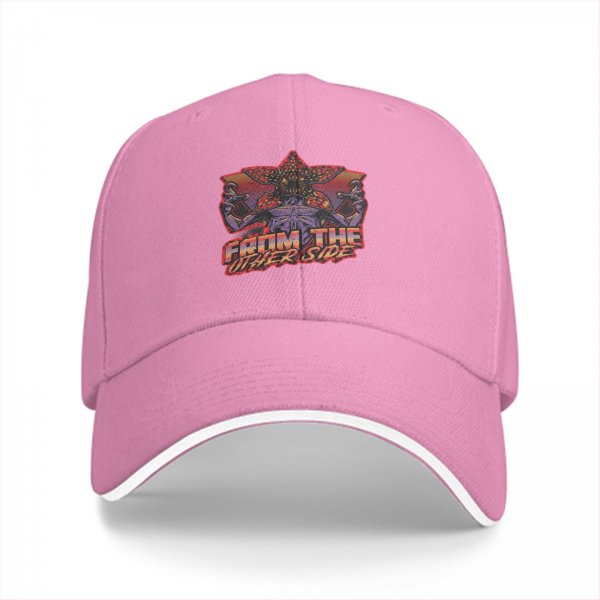Black baseball cap with Stranger Things Demogorgon 'From The Other Side' print