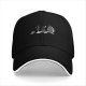 Black Baseball Cap With Studio Ghibli Character Silhouette Print
