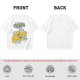 Olive graphic t-shirt with 'Relax and Cheese the Day' and mice on cheese