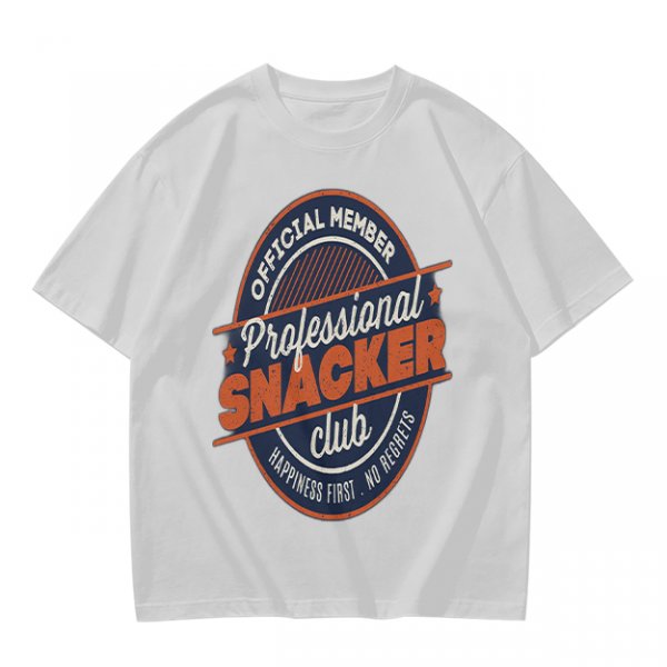 Olive T-Shirt with Professional Snacker Club Official Member Print