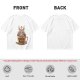 Olive t-shirt with cute Baphomet coffee magic print