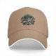 Black Baseball Cap With Anime Swordsman Graphic Print