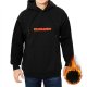 Black hoodie with 'SPARE CREW' graphic print
