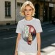 Olive T-Shirt With Hand Holding Bill Of Monthly Expenses Art