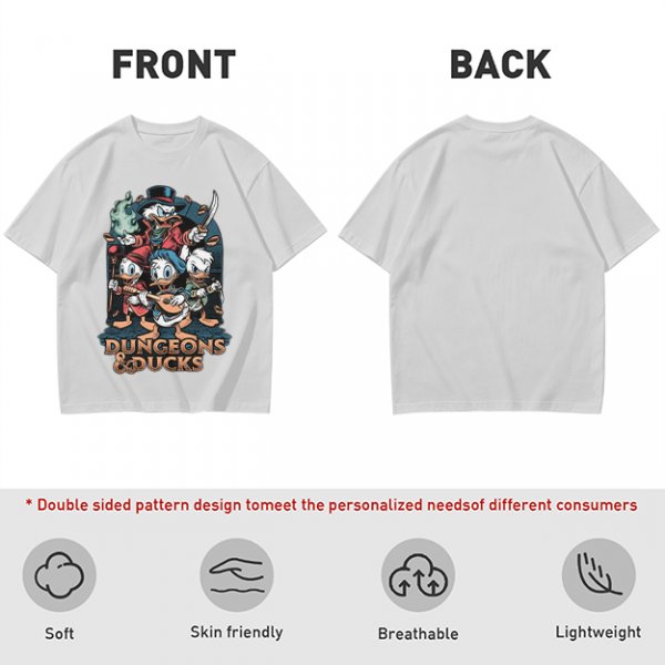 Dungeons & Ducks Fantasy Adventure Graphic T-Shirt