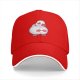 Black Baseball Cap With Cute Chubby Duck Graphic Design