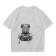 Olive T-shirt with Angry Koala Holding a Small Toy Print