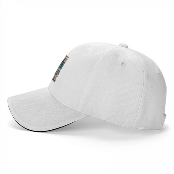 Black baseball cap with 'I Come With Problems Not Solutions' retro graphic