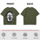 Olive T-shirt with Air Nomad Monk Meditating Ink Art Print