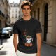 Olive Green T-Shirt With Cute Coffee Cup Graphic and Problem Solution Text