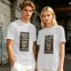 Olive T-Shirt With 'I've Done Horrible Things For Money' Cat Work Print