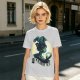 Olive Witch Graphic T-Shirt With Winged Monkey And Crystal Ball