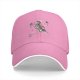 Black baseball cap with dancing skeleton graphic design