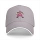 Black Baseball Cap With Pink Fairy Princess Graphic Print