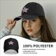 Black Baseball Cap With Patriotic Star Freedom Bravery Print