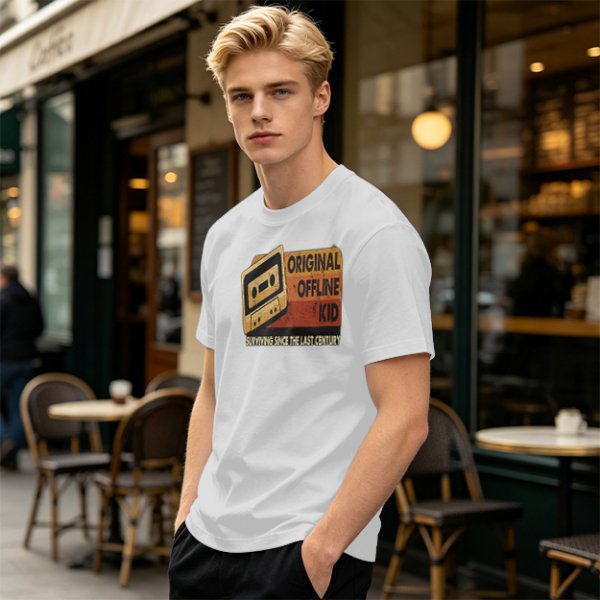 Original Offline Kid Cassette Retro Graphic T-Shirt