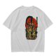 Olive T-shirt with Dark Fantasy Tentacle Monster Graphic Print