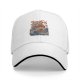 Black Baseball Cap with Japanese Ramen Wave Art Print