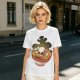 Olive T-Shirt With Skull Ramen Bowl Graphic