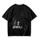 Olive green graphic t-shirt with CatGPT and mischievous cat prints