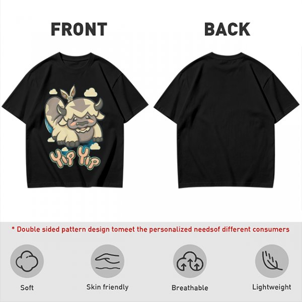 Avatar The Last Airbender Appa Yip Yip Graphic T-Shirt