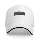 Black baseball cap with system requirements text print