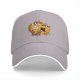 Black Baseball Cap With Funny Noah's Ark Cat Cartoon Print