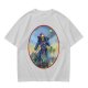 Olive T-Shirt Featuring Skeletor Holding His Havoc Staff
