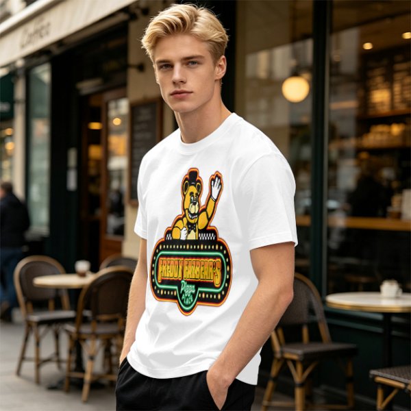 Freddy Fazbear's Pizza Place Graphic Olive T-Shirt