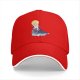 Black Baseball Cap With Watercolor Moon And Silhouette Art Print