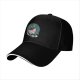 Black Baseball Cap With 'But First Coffee' Halloween Themed Print