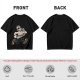 Olive T-Shirt with Cartoon Jason Voorhees Graphic Print