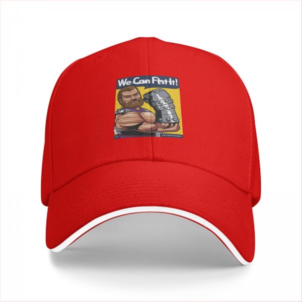 Black baseball cap with We Can Fist It muscular warrior graphic