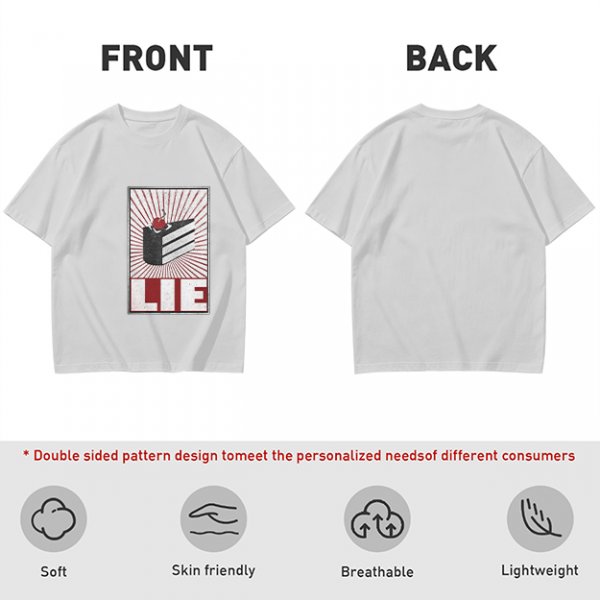 Olive Graphic T-Shirt With Cake Slice And 'LIE' Print