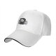 Black baseball cap with cute sleeping grim reaper and skulls graphic