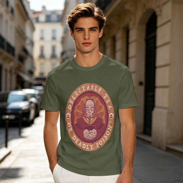 Unisex Graphic Tee Featuring Iroh Delectable Tea Or Deadly Poison Design