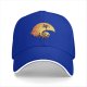 Black baseball cap with Halloween skull moon graphic design