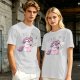 Olive T-Shirt with Too Fab Cool Unicorn Graphic Print