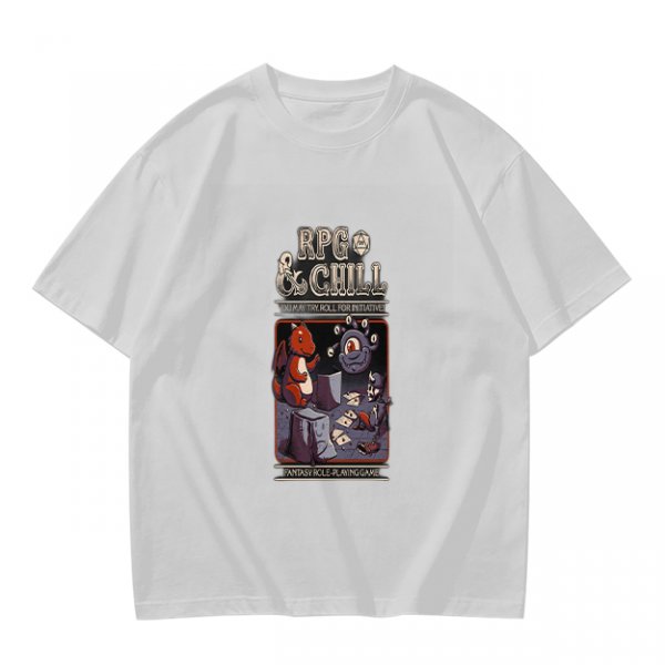 RPG & Chill Monster Graphic Olive T-Shirt