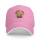 Black baseball cap with retro summer power corn graphic print