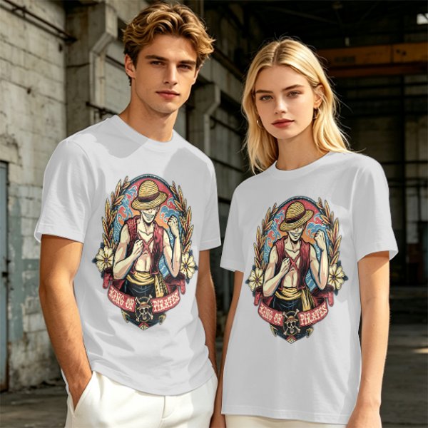 One Piece Luffy King of Pirates Graphic Print T-Shirt