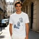 Olive T-Shirt With Rock Paper Scissors Cartoon Characters