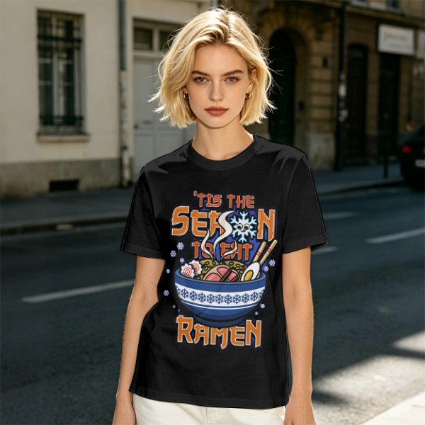 Tis The Season To Eat Ramen Graphic T-Shirt
