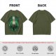 One Piece Roronoa Zoro Graphic Print Olive T-Shirt