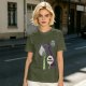 Olive Zombie Hand Holding Coffee Mug 'More Coffee!' Graphic T-Shirt