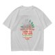 Olive graphic t-shirt with funny cat and 'keeps the a-sad away' text